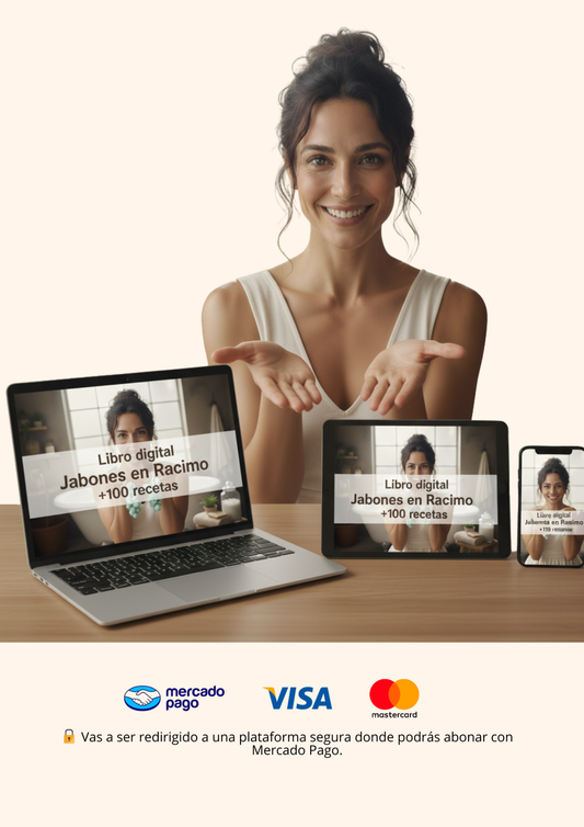 Jabones Artesanales en Racimos: + de 100 recetas y 10 Bonos de regalo